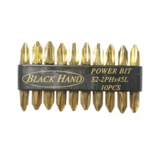 Black Hand Power Bit Set S2 - 45 x 2# - 10pcs/ Pack